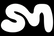 Black outline of a stylized letter 'M' on a white background
